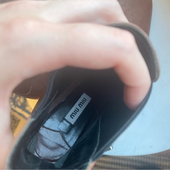 MIU MIU Chelsea Buckle Ankle Boots - Picture 9 of 9